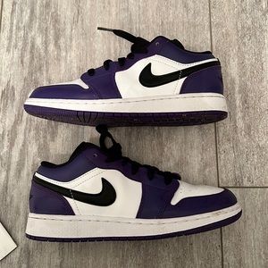 Air Jordan 1 Low GS Court Purple